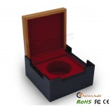 Wholesale custom high-end Mixed Wooden Crystal Gift Hinged Box