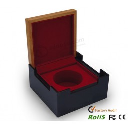Wholesale custom high-end Mixed Wooden Crystal Gift Hinged Box