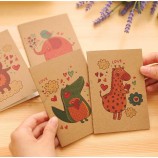 Wholesale custom high quality Cartoon Printing Kraft Paper Cover Exercise Books with your logo