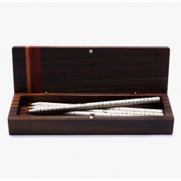 Wholesale custom high-end Mixed Wood Pen Box with Magnet