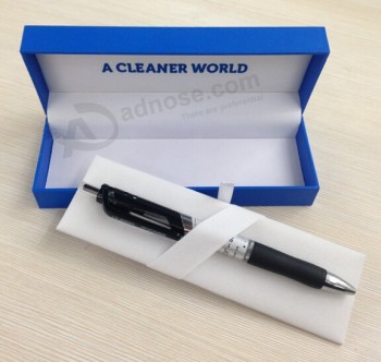 Wholesale custom high-end blue Clamshell Pen Box
