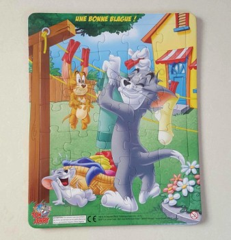 Wholesale custom high quality 3D Cartoon Promotional Papercard Jigsaw with your logo