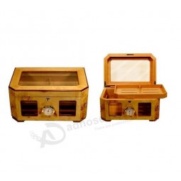 Multifunction Wooden Cigar Humidor Cabinet for custom with your logo