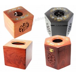 カスタム化された木製ティッシュボックス (Tb-001) あなたのロゴとのカスタムのために