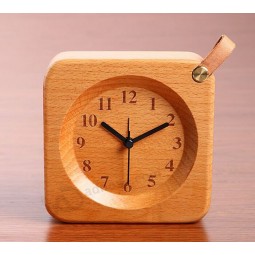 Wholesale custom high-end Novel Nature Wooden Alarm Clock