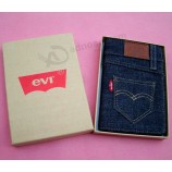 Wholesale custom high quality Vintage Jean Clothing Cover Journal with your logo