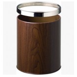Round Wooden Waste Containers for Guest Room for custom with your logo