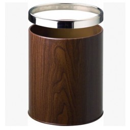 Round Wooden Waste Containers for Guest Room for custom with your logo