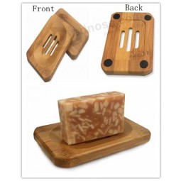 Wholesale Natural Bamboo Soap Dish for Bathroom for custom with your logo