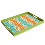 Elegant Painting Wooden Food Serving Trays for custom with your logo