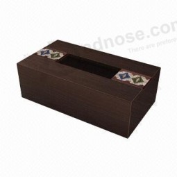 カスタムハイ-豪華な木製の家庭用ティッシュボックス (Wb-010)