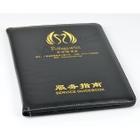 Custom high-end Leather Hotal Service Guidebook