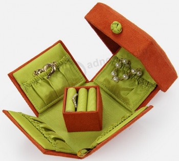 布环珠宝盒，木制收纳盒，纸项链盒，硬币礼盒，皮革首饰盒，手表盒 (002) 用于定制您的徽标