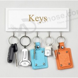 Custom high-end Classic Lvory Color Wooden Key Board with Five Hooks