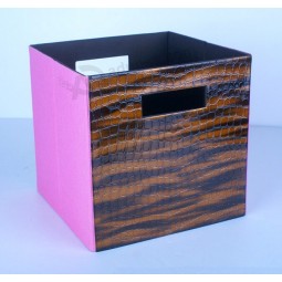 Custom high-end Square PU Leather Storage Case