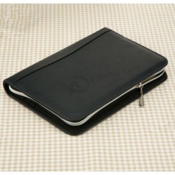 Wholesale Custom Leather Notebook with Zip for custom with your logo