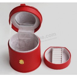 Nouveautés rouge rond ornements boîte de rangement (Jb-024) Pour la coutume avec votre logo