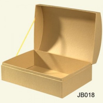 棕色牛皮纸板珠宝盒 (JB-018) 用于定制您的徽标