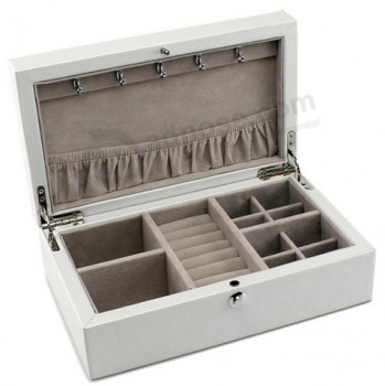White Lacquering Jewelry Storage Box for custom with your logo