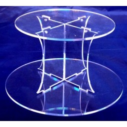 Custom high-end Round Acrylic Cake Separator for Wedding or Party