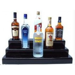 Custom high-end Black Acrylic Bar Liquor Bottle Display