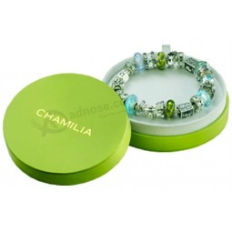 Round Green Printing Hand Chain Exhibiting Box for custom with your logo