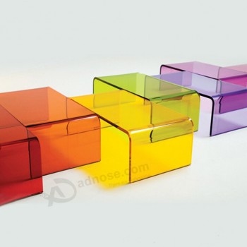 맞춤형 높이-보석 상점을위한 끝 다채로운 아크릴 디스플레이