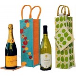 Custom high-end Printing Cotton Package Wine Bags