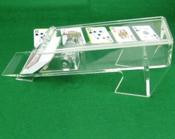 Alto personalizzato-Dispenser di carte da gioco in ACrilico trasPApàrente
