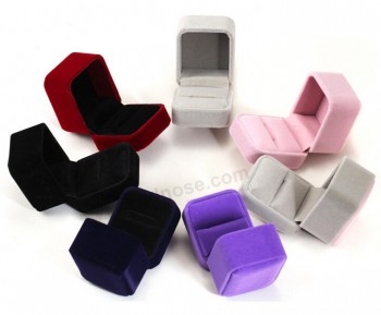 Wholesale Multicolor Clamshell Ring Gift Box for custom with your logo