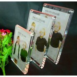 Wholesale custom high quality Clear Acrylic Desk Picture Frames