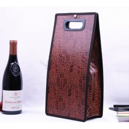 Custom high-end Top-Level Leather Wine Packaging Bag