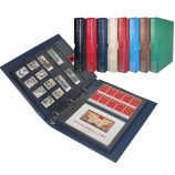 定制高-结束皮革邮票册，纸相框，相册，CD架，木制框架，卡收集专辑 (005)