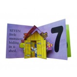 Wholesale custom high quality 3D Printing Pop-up Book for Children