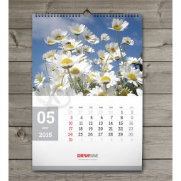 Wholesale custom high quality Big Size Printing Wall Calendar (NB-024)