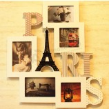 Custom high-end European Style Combined Wooden Photo Wall Frames with your logo