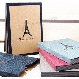 Custom high-end Eco-Friendly Kraft Paper 6" X 8" Photo Albums with your logo