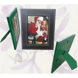 Custom high-end Green PU Leather Stand Photo Frame (PA-003) with your logo