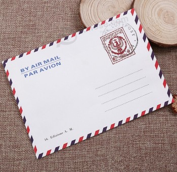 批发定制高品质白色牛皮纸航空邮件信封