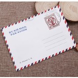 Wholesale custom high quality White Kraft Paper Airmail Letter Post Envelope