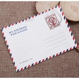 Wholesale custom high quality White Kraft Paper Airmail Letter Post Envelope