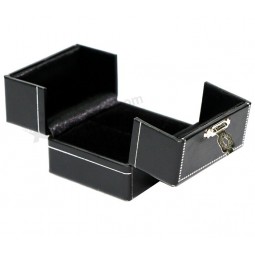 Wholesale custom New Clamshell Leather Jewel Display Box