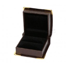 Wholesale custom Leather Jewel Gift Box with Angle Bead