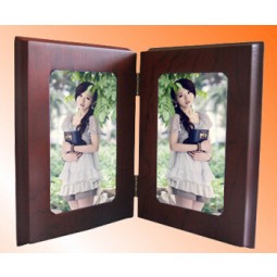 Commercio all'ingrosso di alta personalizzato-Fine doppia cornice pieghevole con forma di copertina del libro