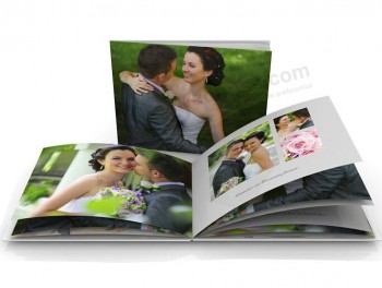 оптовая изготовленная на заказ высокая-конец персонализированной печати свадебного фотоальбома