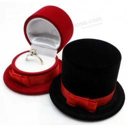 Wholesale custom Bowler Hat Shape Ring Display Boxes