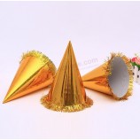 Wholesale custom high quality Golden Foil Paper Card Toying Hats