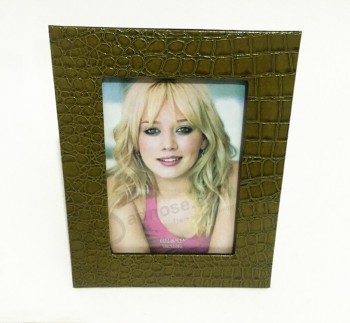 Wholesale custom high-end Glossy Leather Paper Board Photo Frame