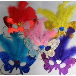 Wholesale custom high quality Private Party Feather Masks