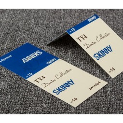 Folding Paper Brand Tag Card for custom with your logo